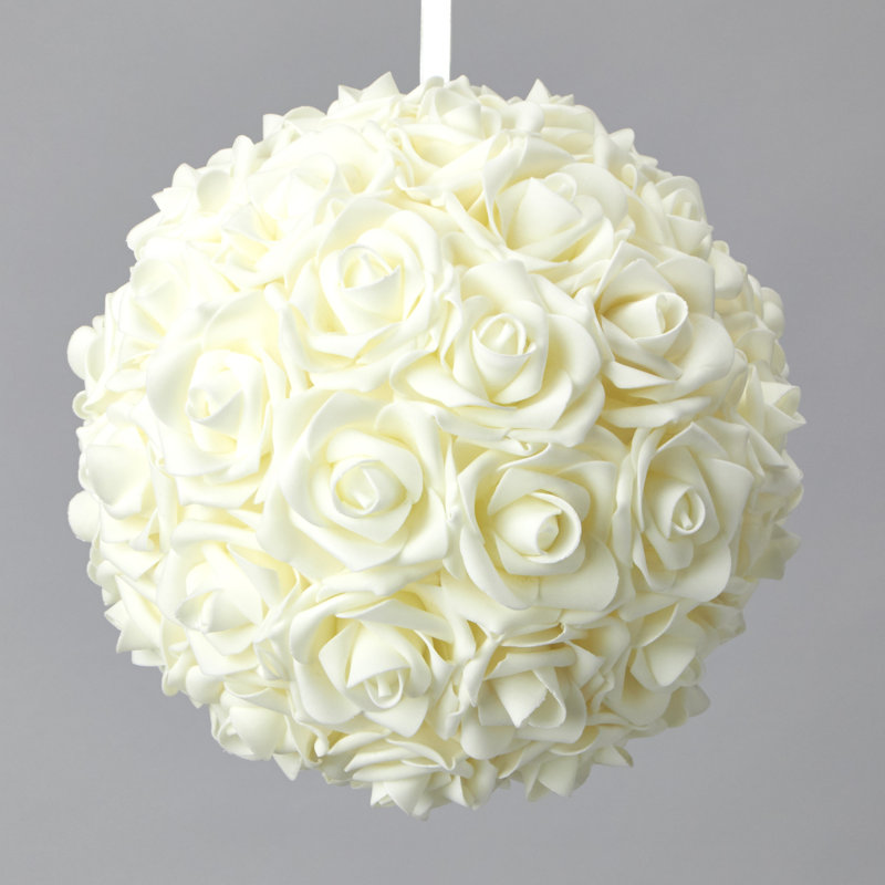 The Party Aisle™ Ball Foam Rose Floral Arrangements and Centerpieces & Reviews Wayfair
